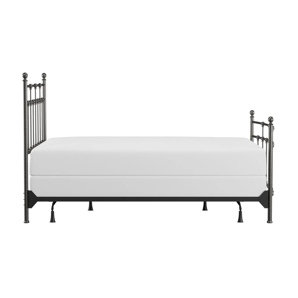 Hillsdale Furniture Providence Metal Full Bed with Spindle and Casting Design, Antique Bronze
