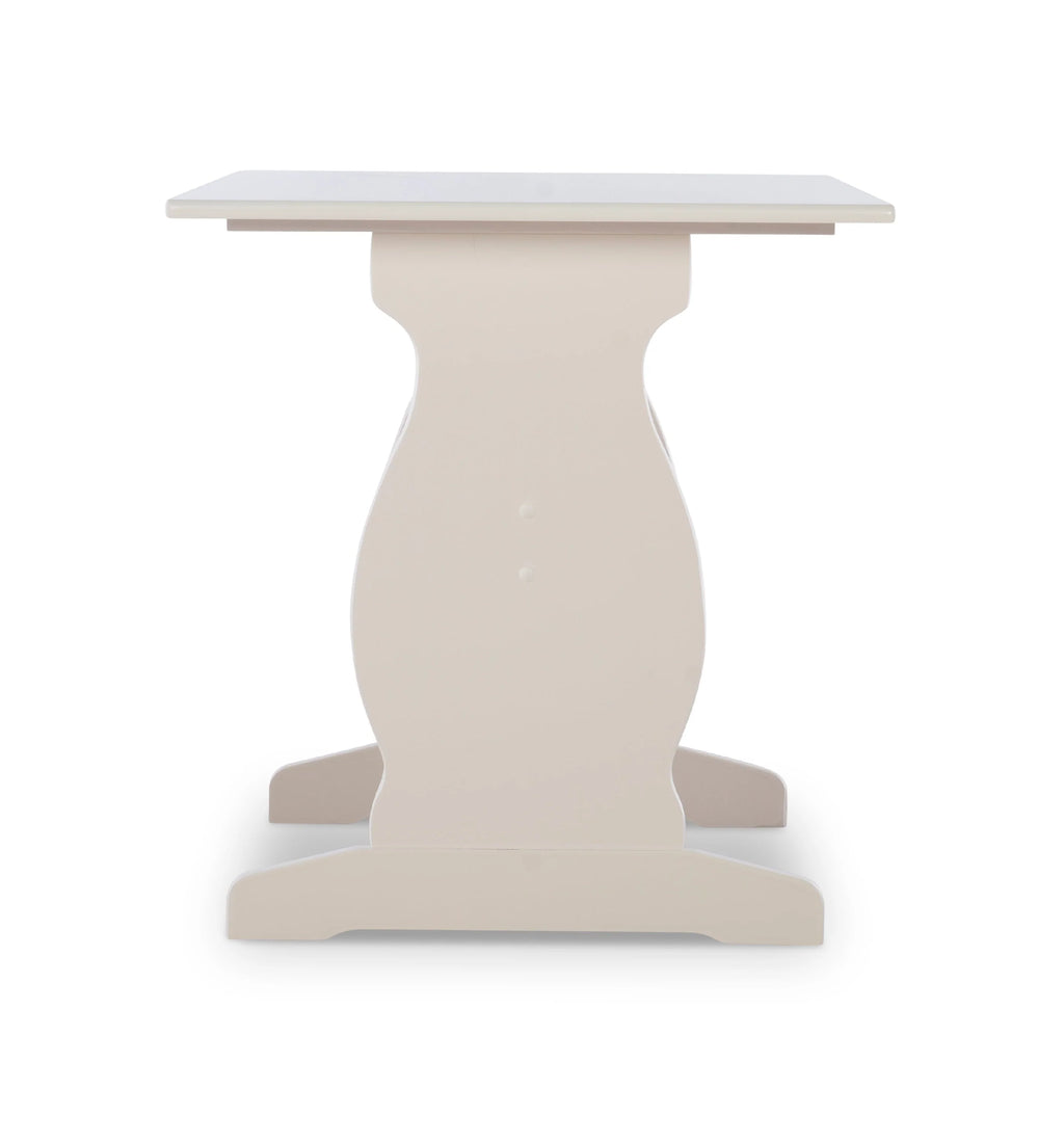 Linon Weston Corner Dining Breakfast Nook with Table and Bench, Seats 5-6, White Finish with Charcoal Fabric
