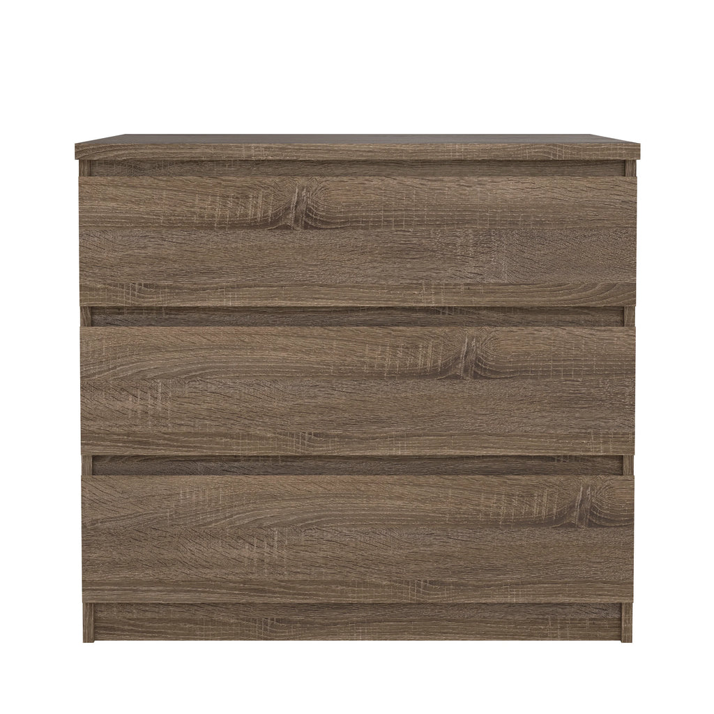 Tvilum Scottsdale 3 Drawer Chest Dresser for Adults, White High Gloss