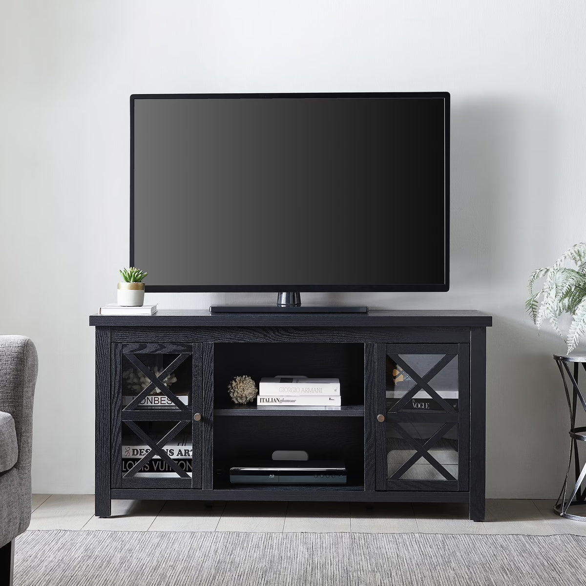 Evelyn&Zoe Colton TV Stand for TV's up to 55", White