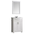 Fresca Hartford 24" White Traditional Bathroom Vanity