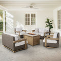 Agio Juniper 5-piece Outdoor Fire Seating Set