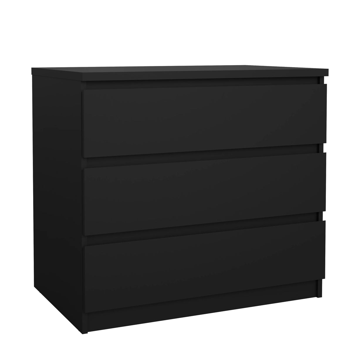 Tvilum Scottsdale 3 Drawer Chest Dresser for Adults, White High Gloss
