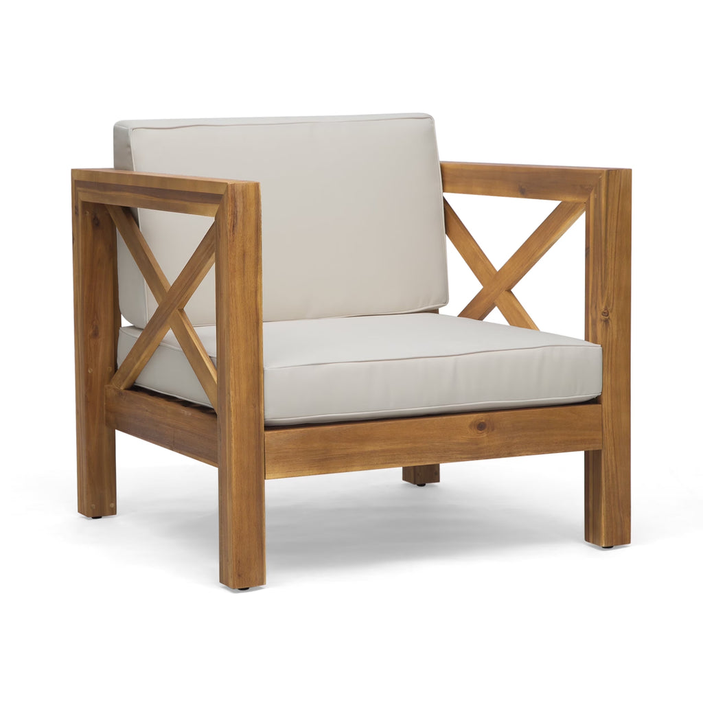 Outdoor Acacia Club Chairs