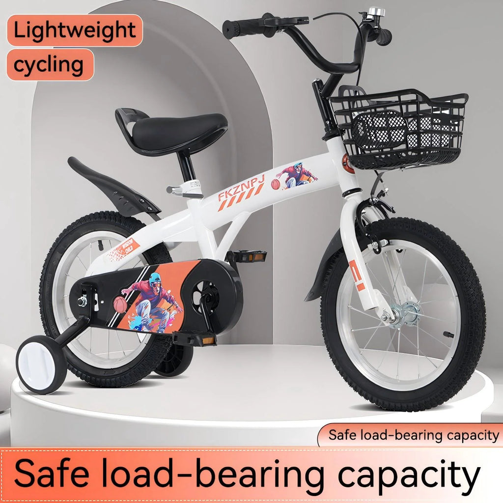 iRerts Kids Bike with Training Wheels, 16 Inch Kids Bicycle for Boys Girls Ages 4-8 Years Old, Girls Bicycles for Kids with Adjustable Seat, Fender and Varrier, Pink