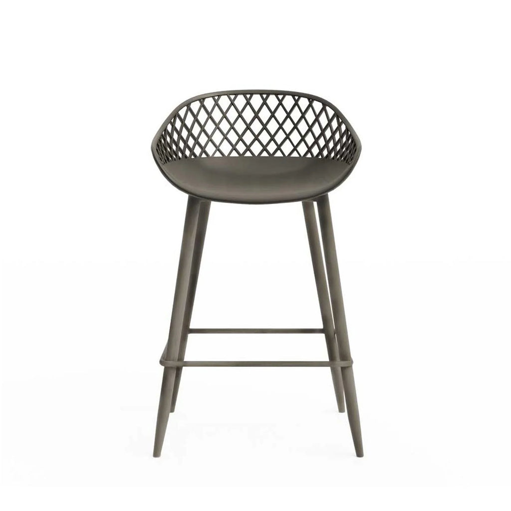 Kurv Indoor and Outdoor Counter Stool - Aloe Green - Set of 2