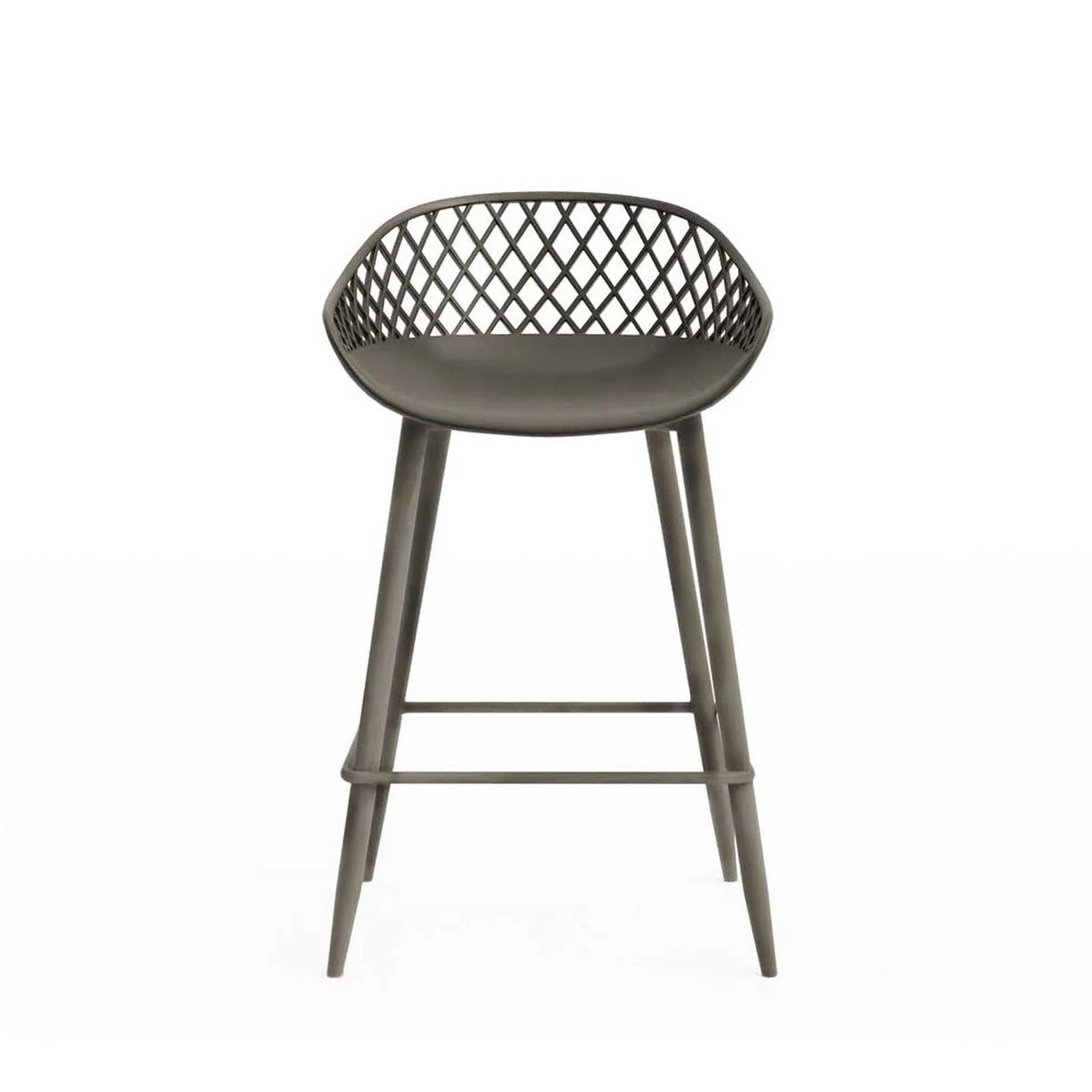 Kurv Indoor and Outdoor Counter Stool - Aloe Green - Set of 2
