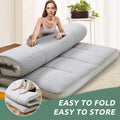 Slsy Futon Mattress 4" Soft and Supportive Twin Mattress Pad with Storage Bag