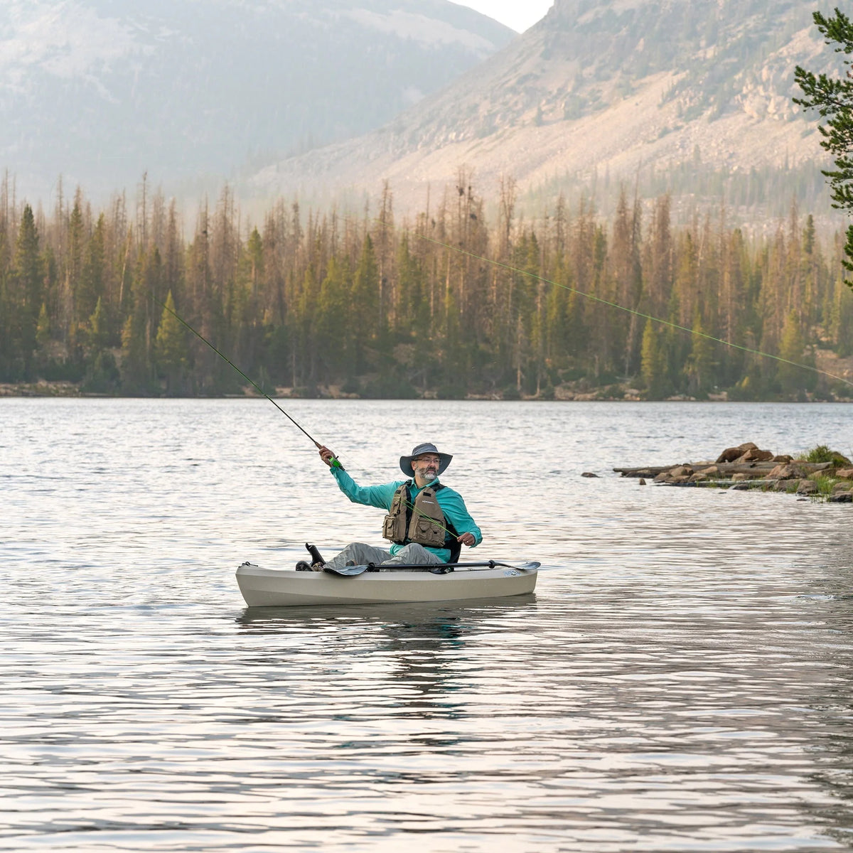 Lifetime Tamarack Angler 10 ft Sit-on-Top Fishing Kayak, Tan (90508)