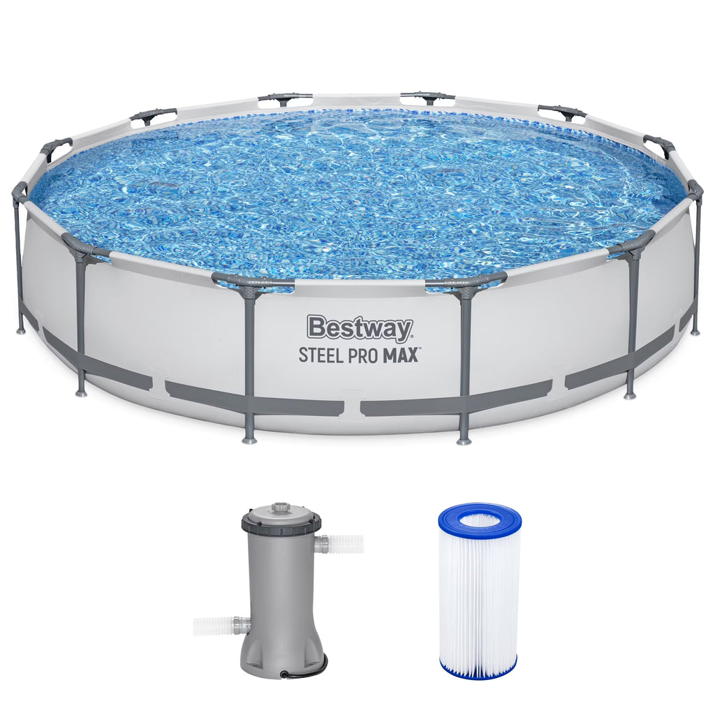 Bestway Steel Pro MAX 10' x 30" Above Ground Pool Set Round
