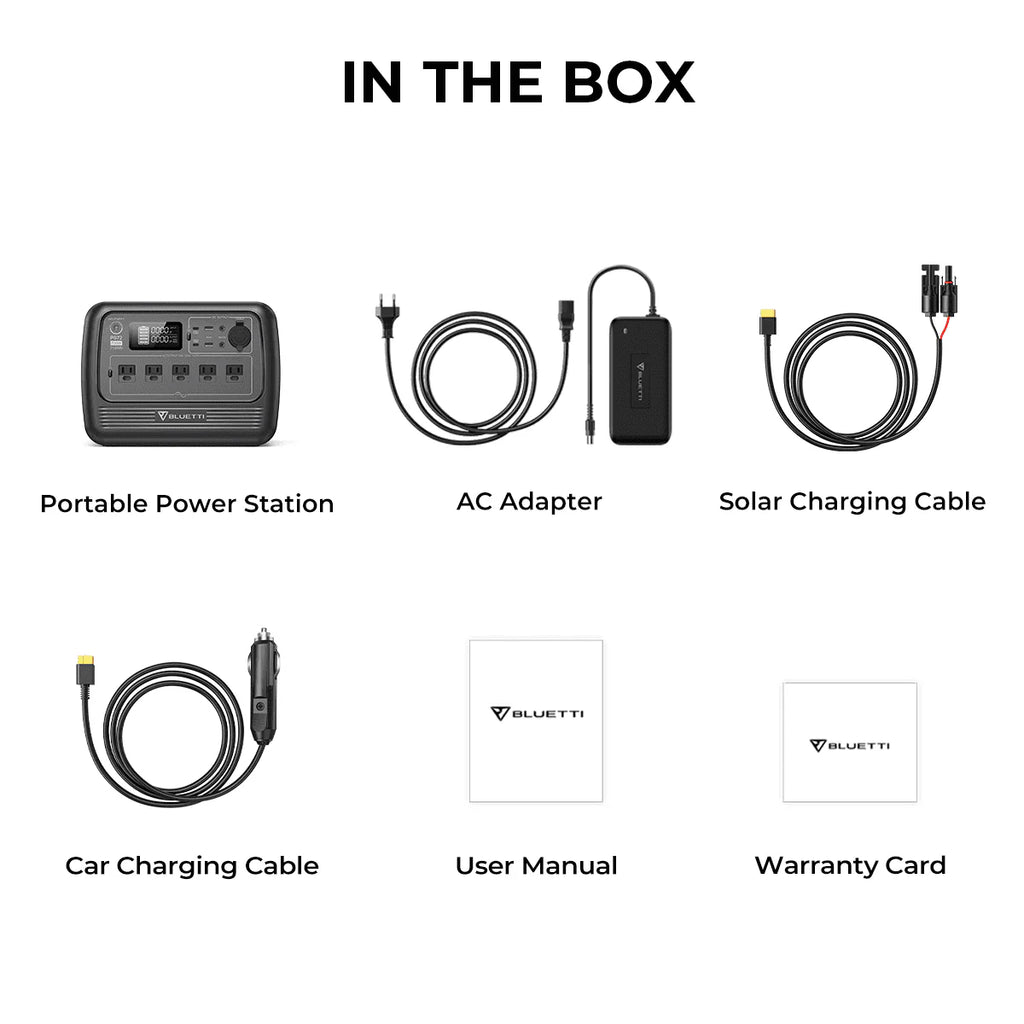 BLUETTI PS72 700W Portable Power Station, 716Wh LiFePO4 Power Station, Best Solar Generator for Home Backup, Off-Grid Living, Camping