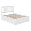 Leo & Lacey Urban Full Storage Platform Bed in White