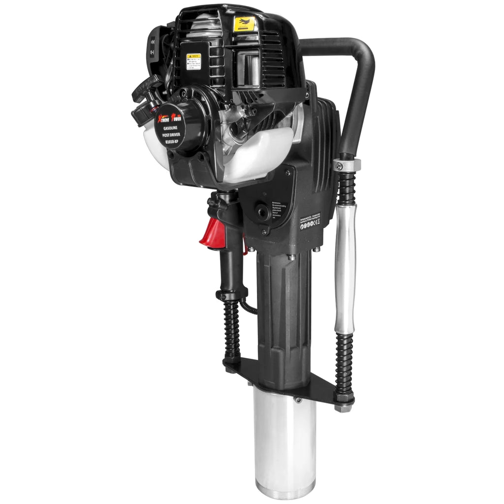 XtremepowerUS 52CC Gas Powered T-Post Driver, 1900W Heavy Duty Fence Post Driver, 2 Heads