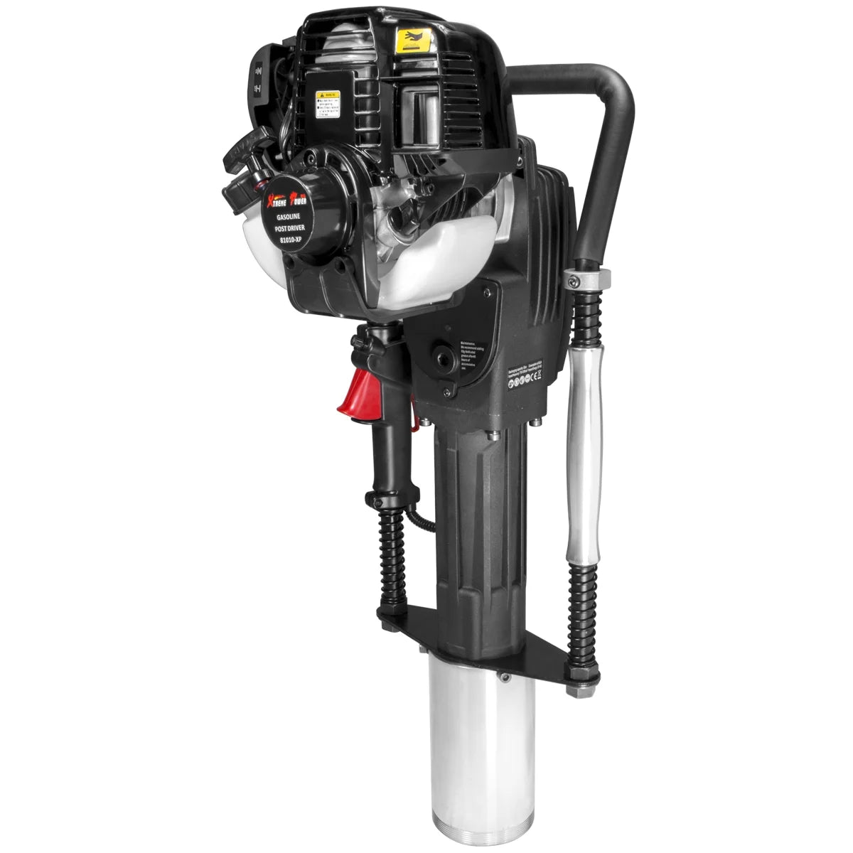 XtremepowerUS 52CC Gas Powered T-Post Driver, 1900W Heavy Duty Fence Post Driver, 2 Heads