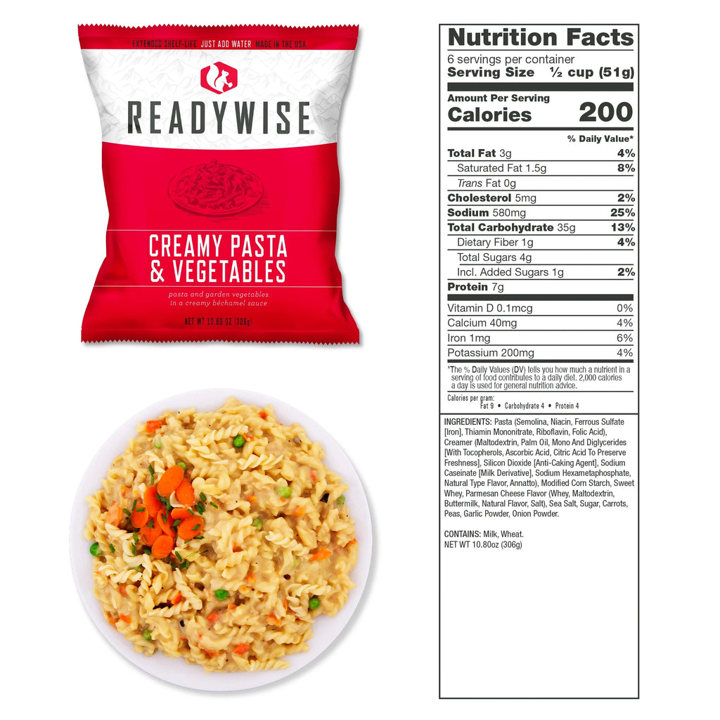 ReadyWise PREP STORAGE MEAL for BACKPACKING and CAMPING, 100 Serving Emergency Food Supply Bucket