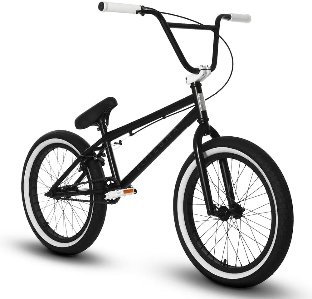 Elite BMX Bicycle 20�� Freestyle Bike - Stealth Blue Purple Ideal for Ages 7 to 18 Years
