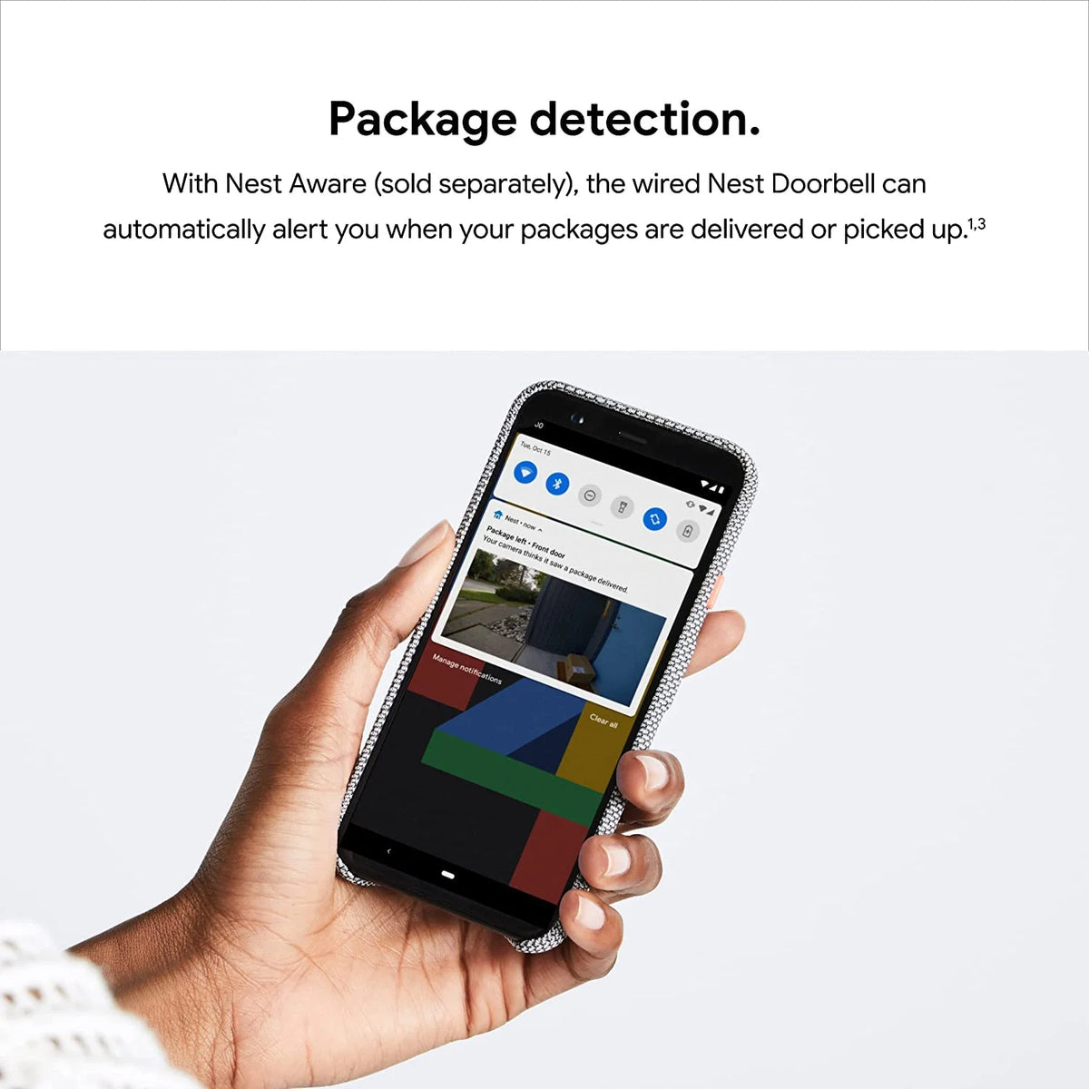Google Nest Doorbell (Wired) Smart Wi-Fi Video Doorbell with 24/7 Cloud Recording and Video History (Requires Nest Aware)