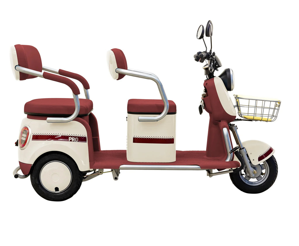 Massimo MGC E-Trike 3-Wheel Electric Cart �C 17 MPH, 2-Seater Adult Scooter �C Blue
