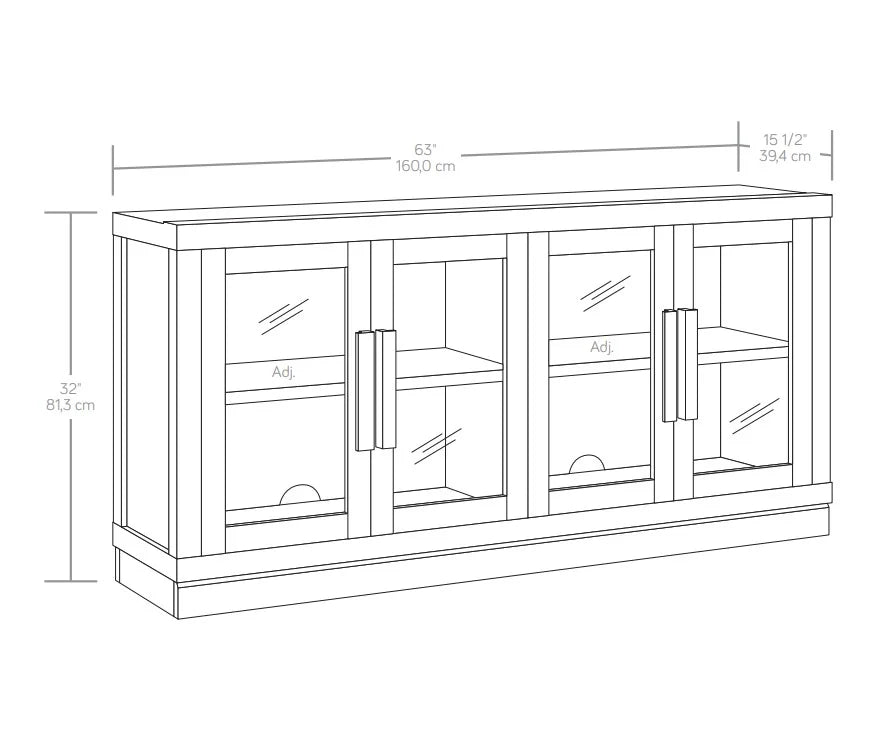 Better Homes & Gardens Ezra TV Stand for TV's up to 70", Light Honey finish