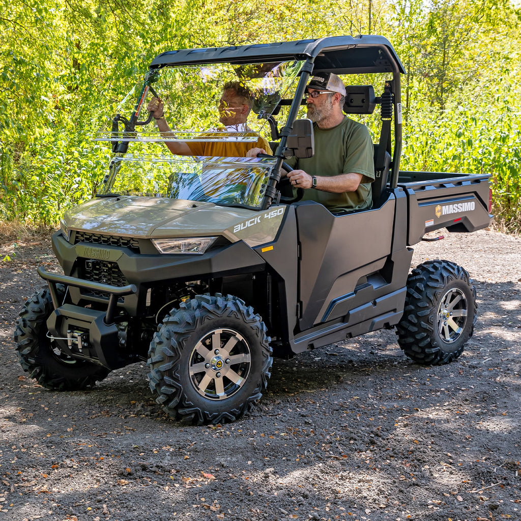 Massimo Buck 450 Side by Side UTV, EFI, 4 Stroke, 325cc, 25.5 HP, 4X4, 3000lb Winch - Red