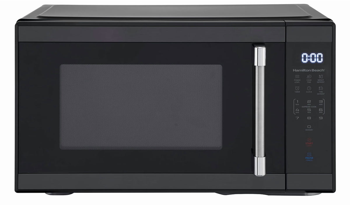 Hamilton Beach 1.1 cu. ft. Countertop Microwave Oven, 1000 Watts, White Stainless Steel