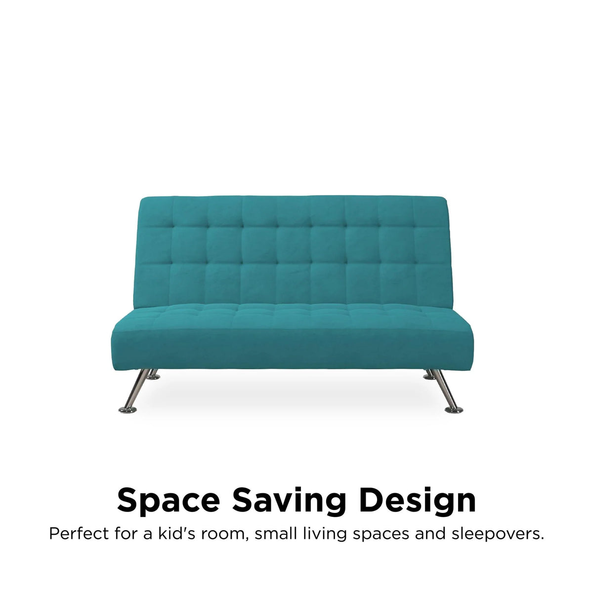 DHP Milo Kids Sofa Futon, Teal