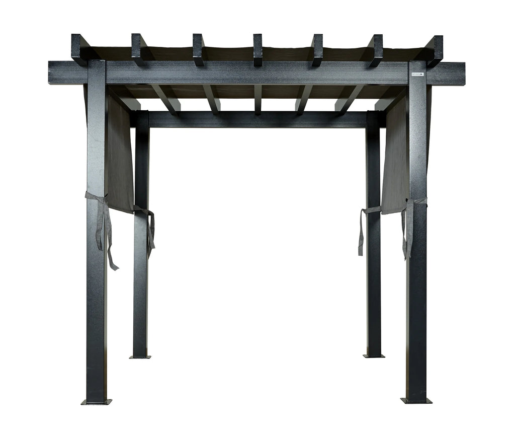 Sojag Outdoor 10' x 10' Yamba Pergola Square Shaped Gazebo, Dark Grey