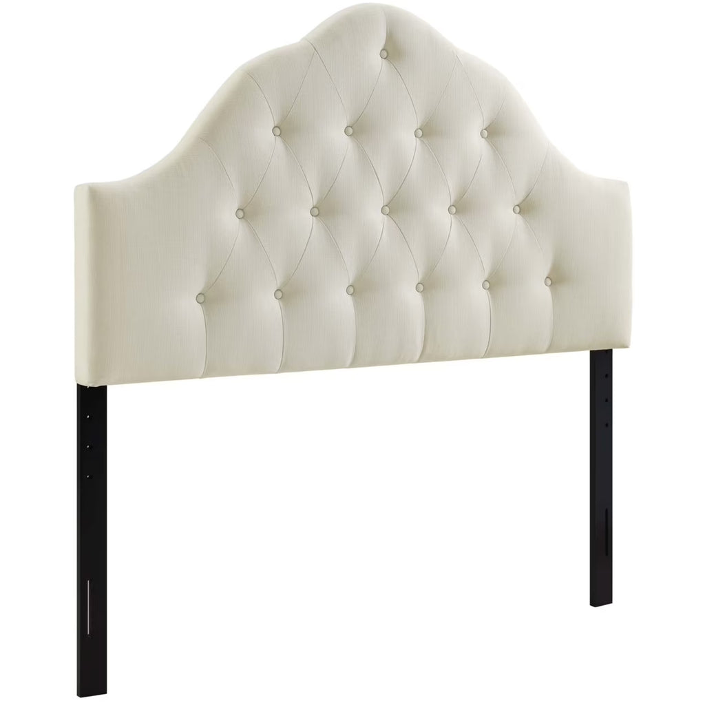 Modway Sovereign Queen Upholstered Fabric Headboard in Beige