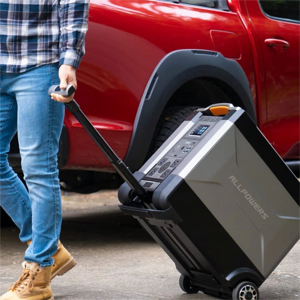 ALLPOWERS R4000 Portable Solar Generator Kit, 100W Monocrystalline Flexible Solar Panel with 3600 Watt 3600Wh LiFePO4 Portable Power Station, for Camping, Home Backup, RV,  [Shipping Separately]