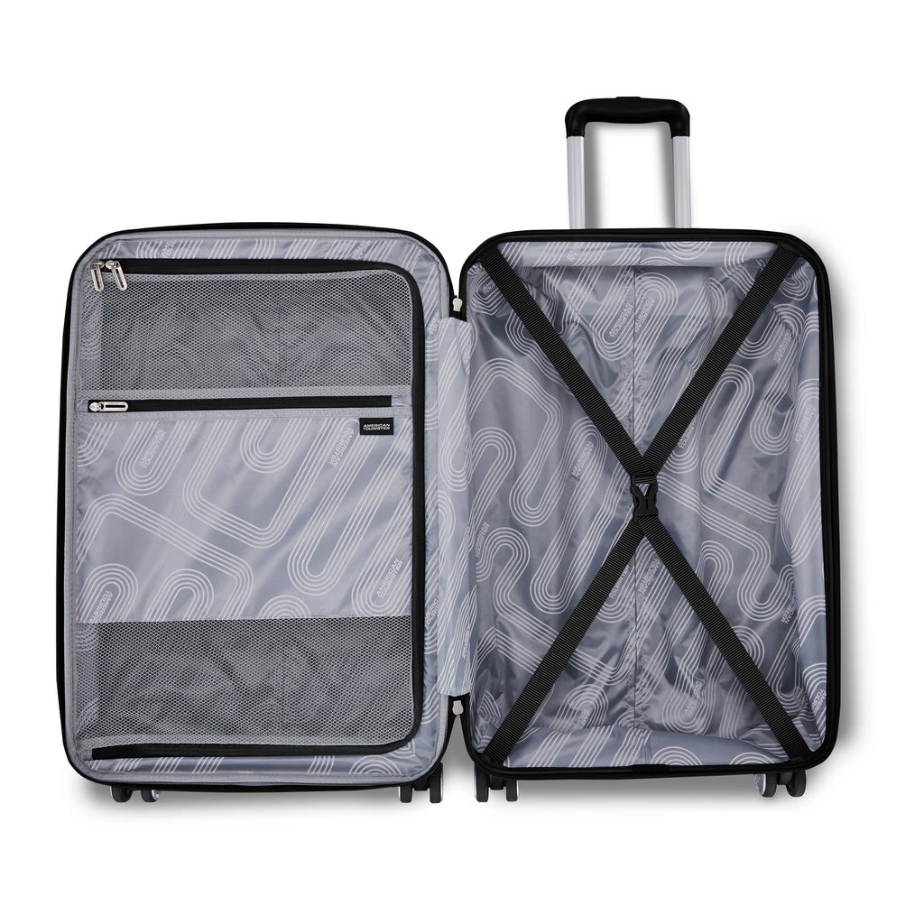 American Tourister Stratum 3.0 Medium Hardside Suitcase with Spinner Wheels - Black