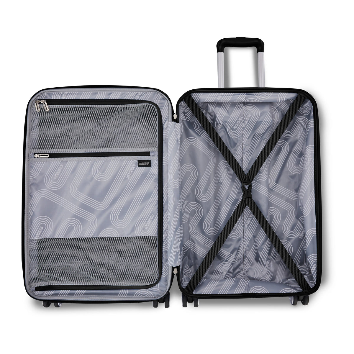 American Tourister Stratum 3.0 Medium Hardside Suitcase with Spinner Wheels - Black