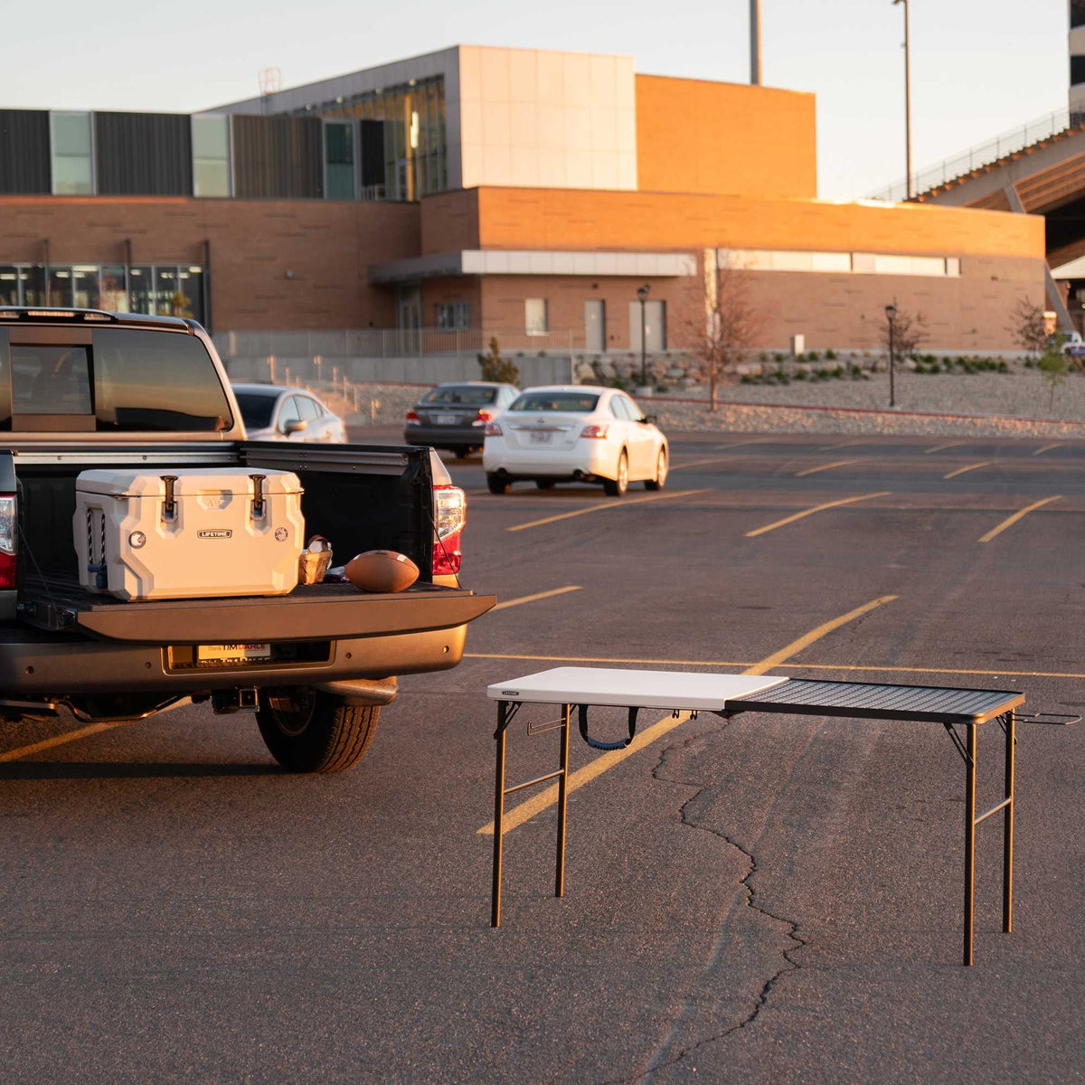 Lifetime 5' Fold-in-Half Camping Folding Table, Pumice (280875)