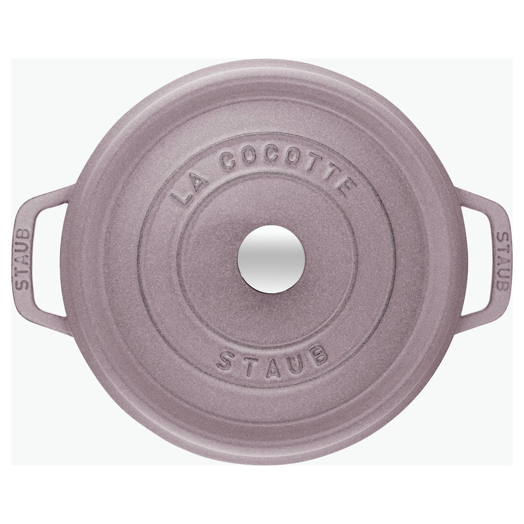 Staub Cast Iron 7-qt Round Cocotte - Grenadine