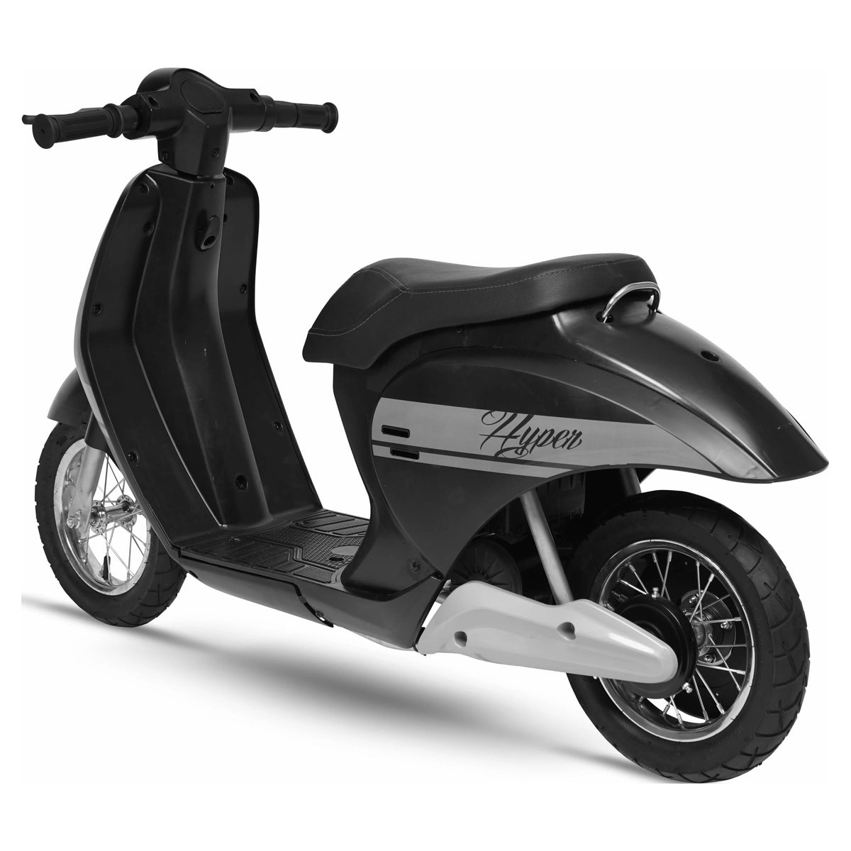 24V Hyper Toys Retro Electric Scooter, Easy Twist Throttle, Blue, Ages 13+, Including Teens, Tweens
