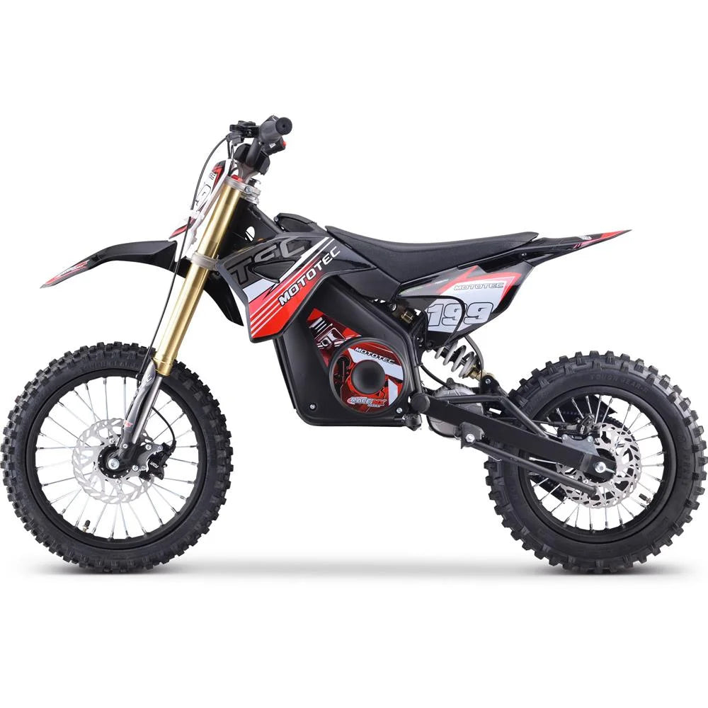 MotoTec 48v Pro Electric Dirt Bike 1800w Lithium Green