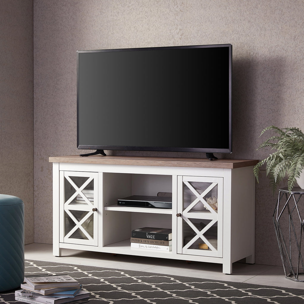 Evelyn&Zoe Colton TV Stand for TV's up to 55", White