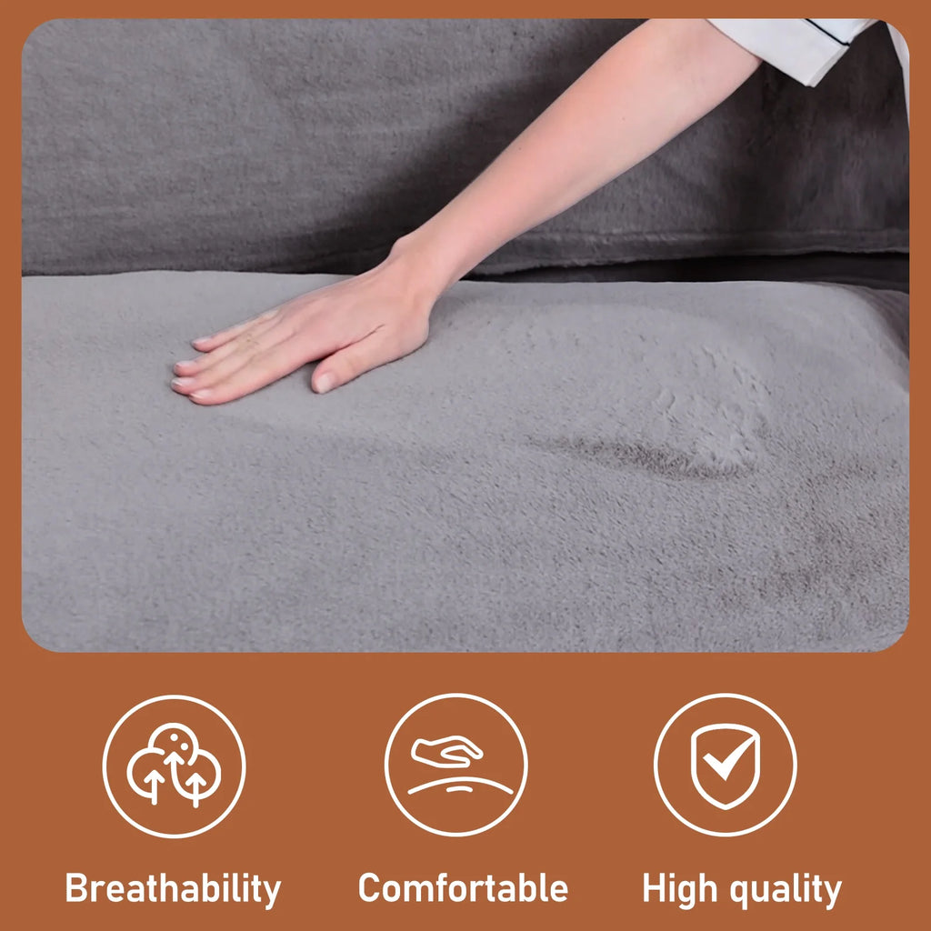 Folding Sofa Bed,Extra Thick and Long Fluffy 4 Position Convertible Flip Lounge Chair,Foam Filling Folding Matress Sofa Bean Bag with Washable Cover,Grey,39x95 Inch