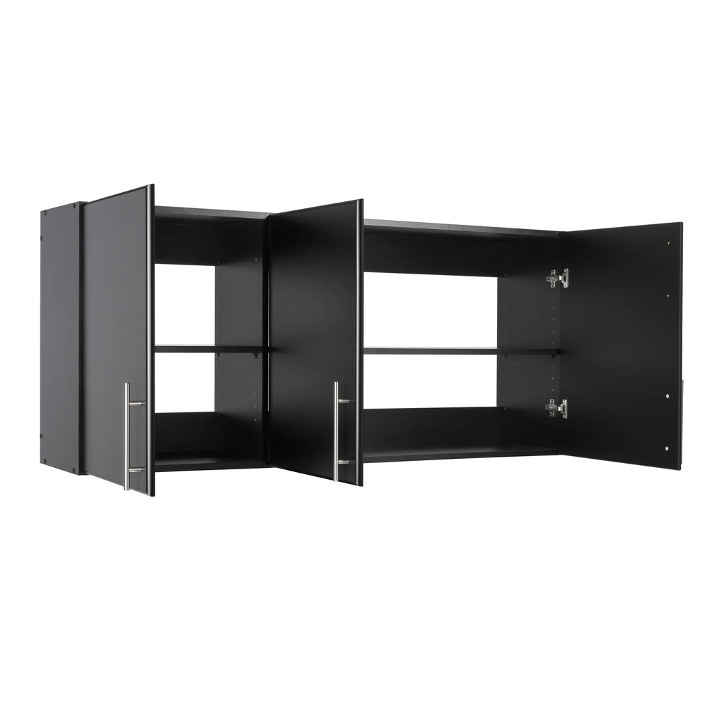 Prepac Elite Wall Cabinet, Versatile Adjustable Garage Wall Cabinet by Prepac, Tall 3-Door, 54"W x 24"H x 12"D, BEW-5424, Black