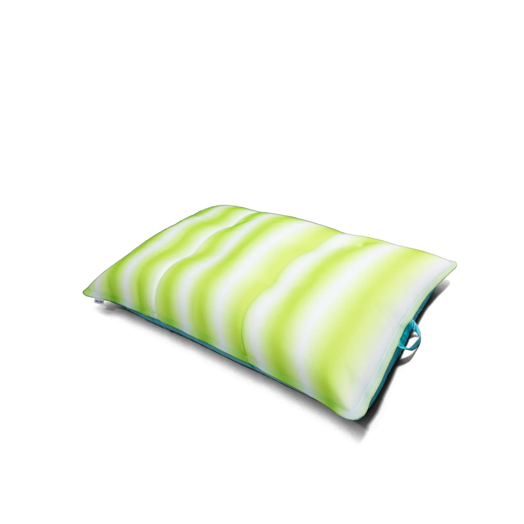 Big Joe Lagoon Lounger No Inflation Needed Pool Float, Americana Nautical Stripe Double Sided Mesh, Quick Draining Fabric, 5 feet Giant