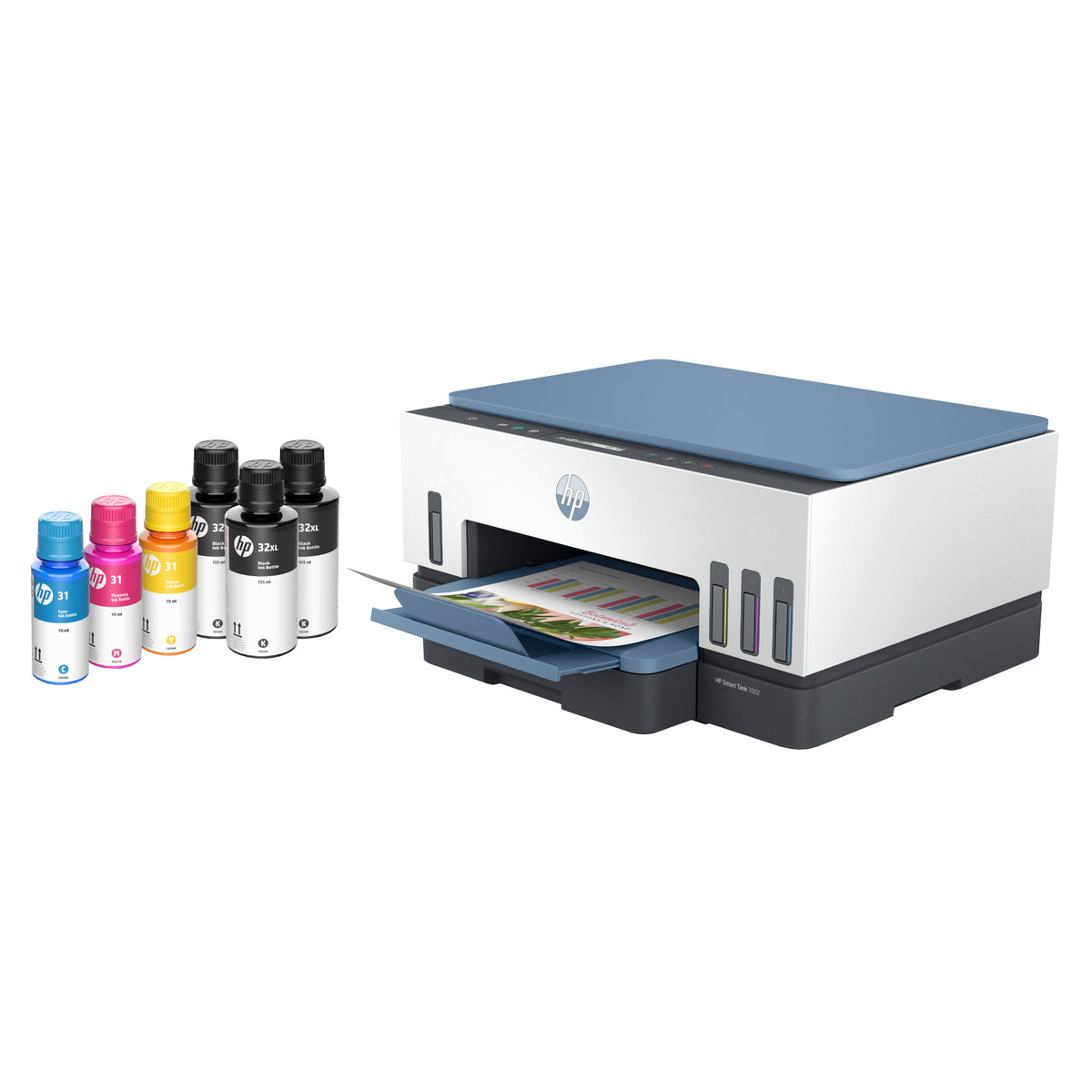 HP Smart Tank 7002 Wireless All-in-One Cartridge Free Color Ink Printer