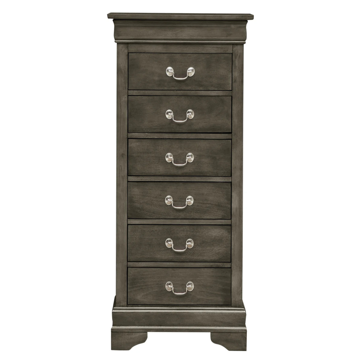 Glory Furniture Louis Phillipe 7 Drawer Lingerie Chest in Cherry