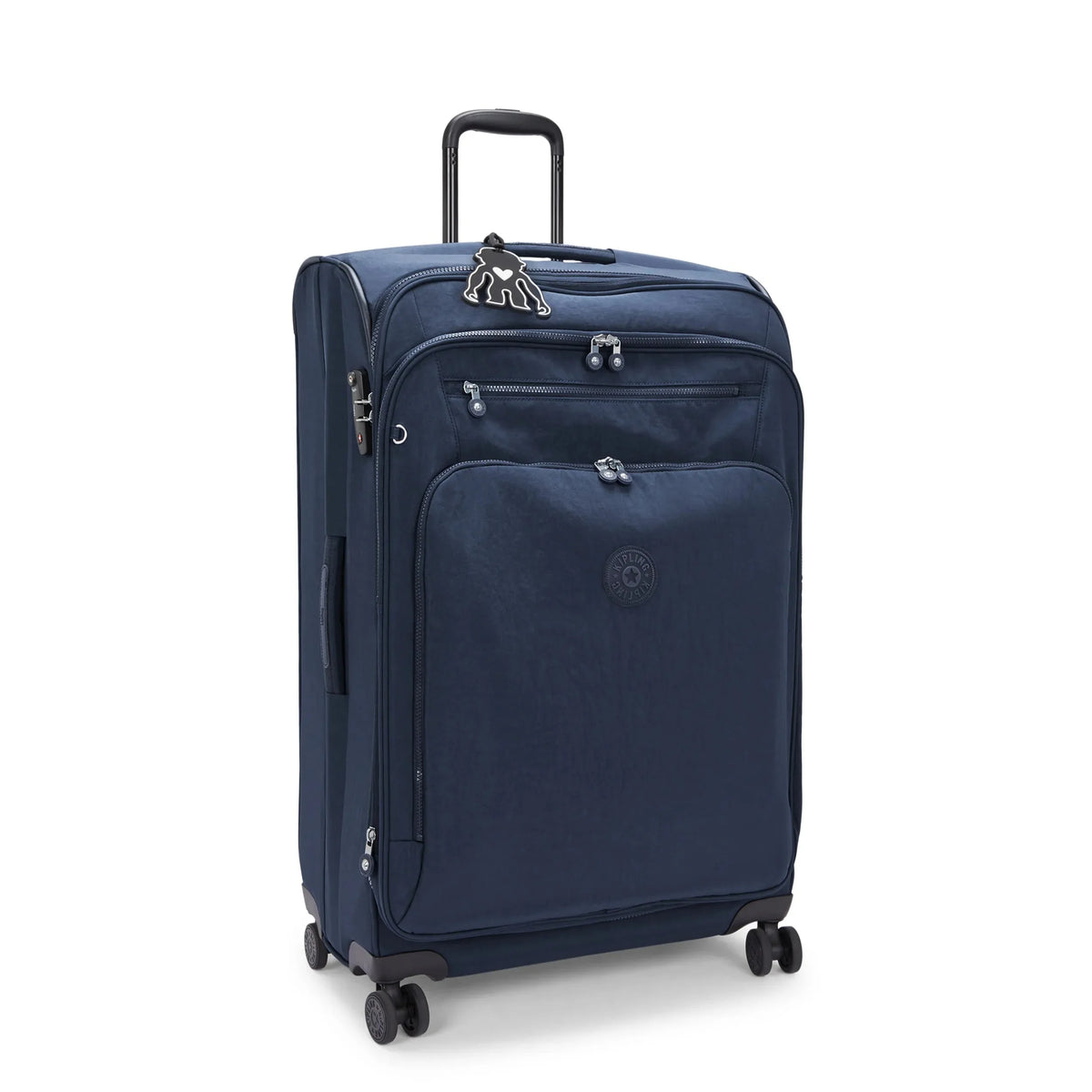 Kipling New Youri Spin Large 4 Wheeled Rolling Luggage Black Noir