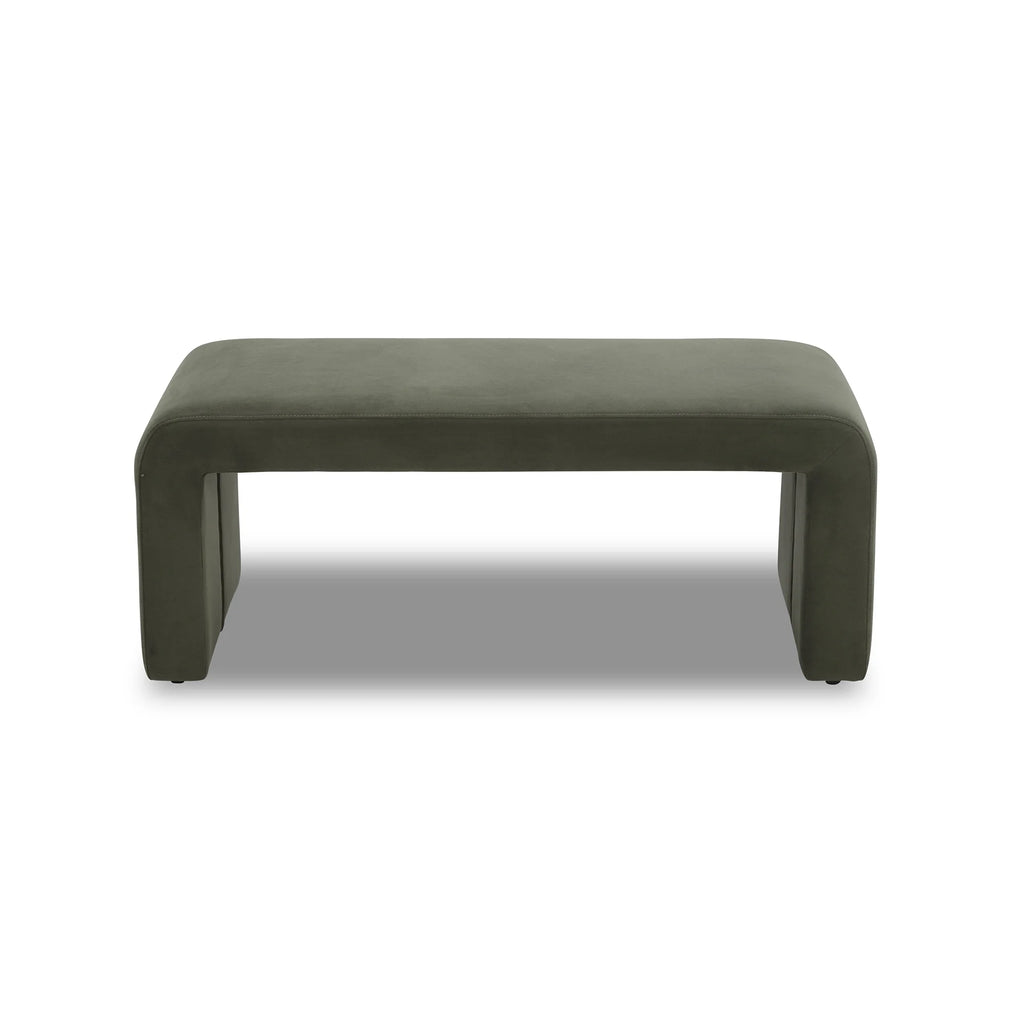 Better Homes & Gardens Juliet Velvet Waterfall Bench, Beige
