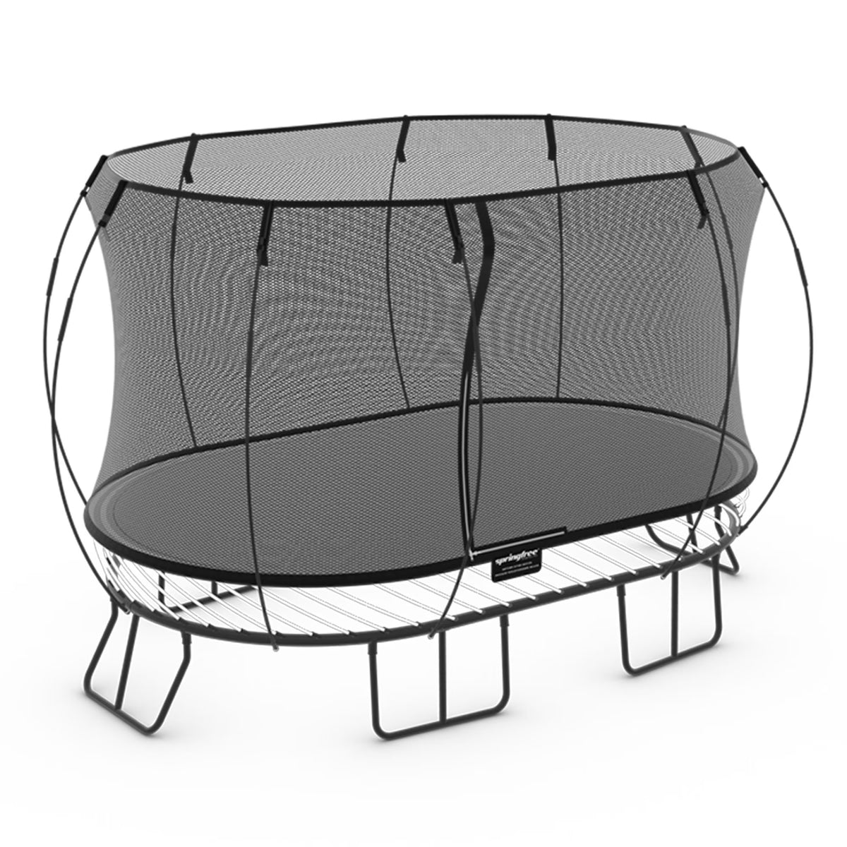 Springfree 8 x 13 ft Large Oval Trampoline w/ Safety Net & SoftEdge Mat
