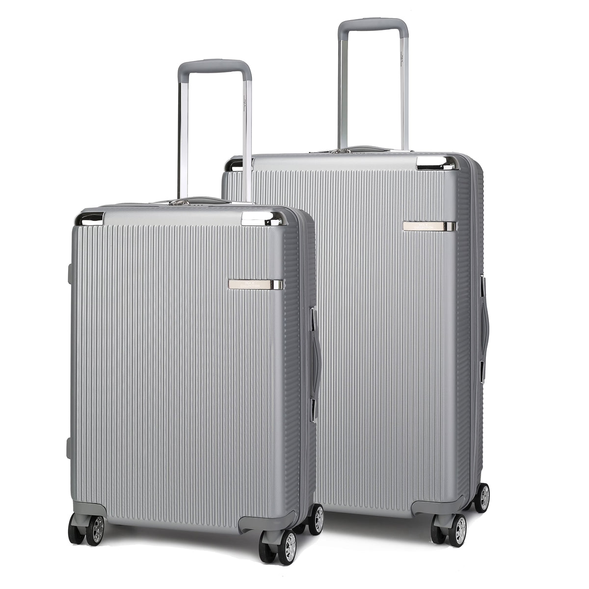 MKF Collection Felicity Extra Large & Large Hardside Luggage 2 pcs, Luxurious Travel Suitcase by Mia K - Rose Gold