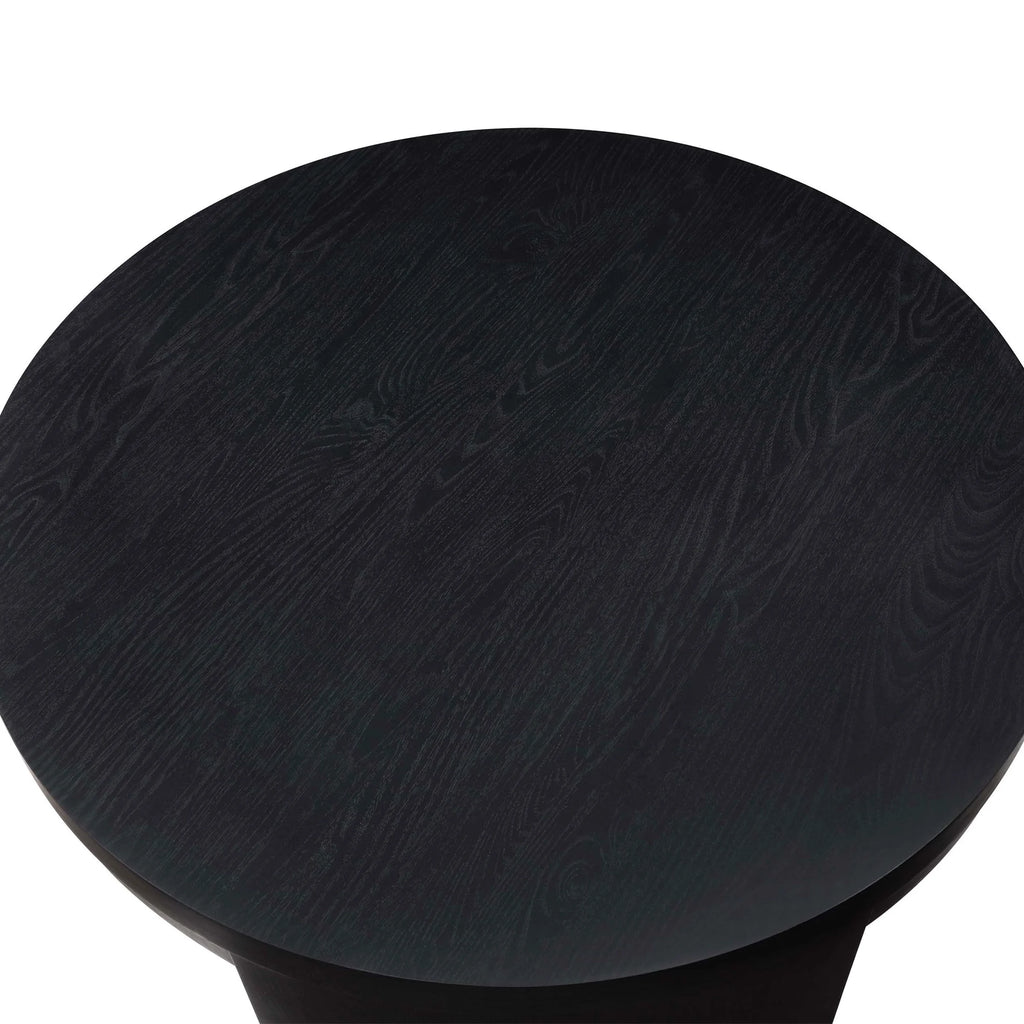 Beautiful Mod Round Coffee Table by Drew Barrymore, Warm Honey Finish