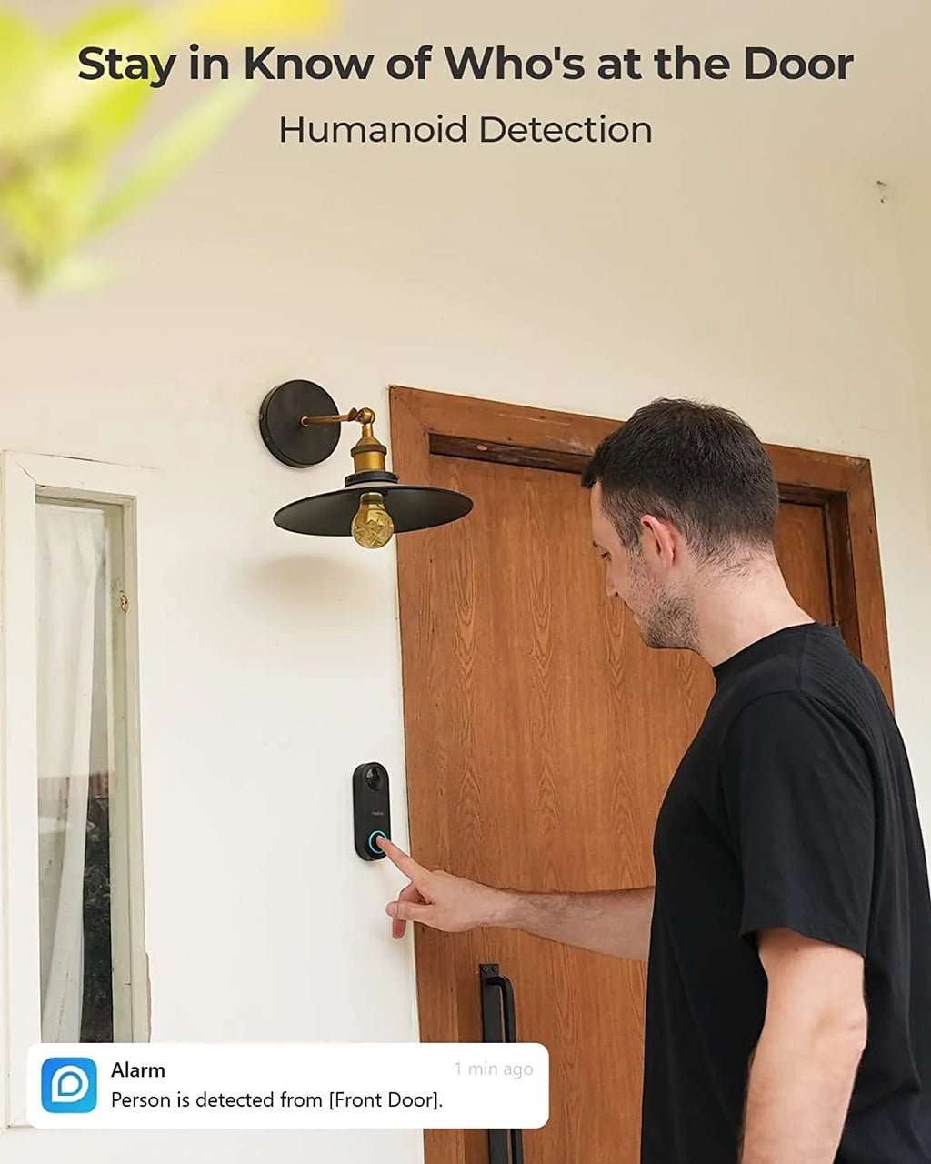 Reolink 2pcs Doorbell(PoE Version) 180�� Diagonal, 5MP IP Security Camera with Chime, Secured Local Storage, No Monthly Fee
