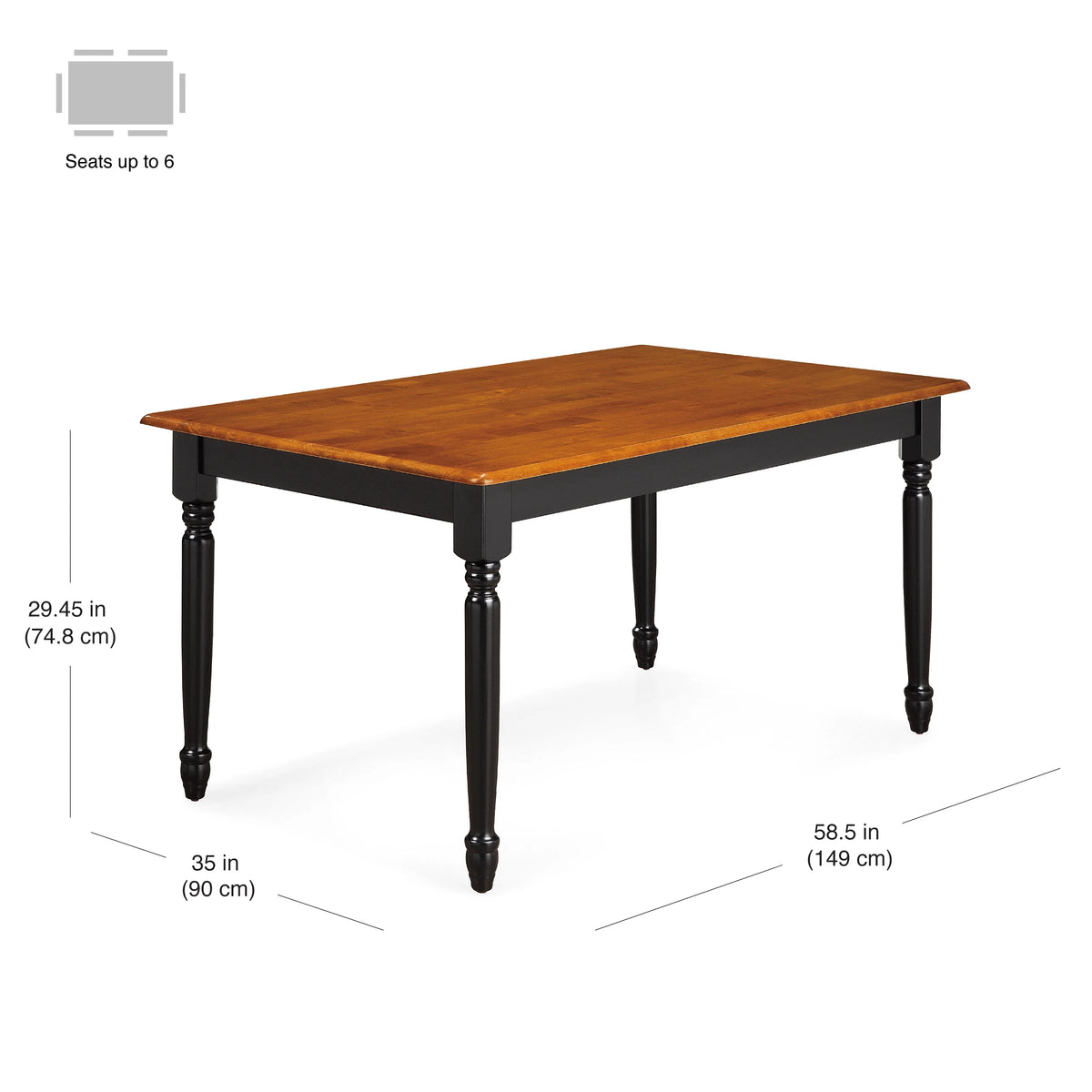 Better Homes and Gardens Autumn Lane Farmhouse Dining Table, Multiple Finishes
