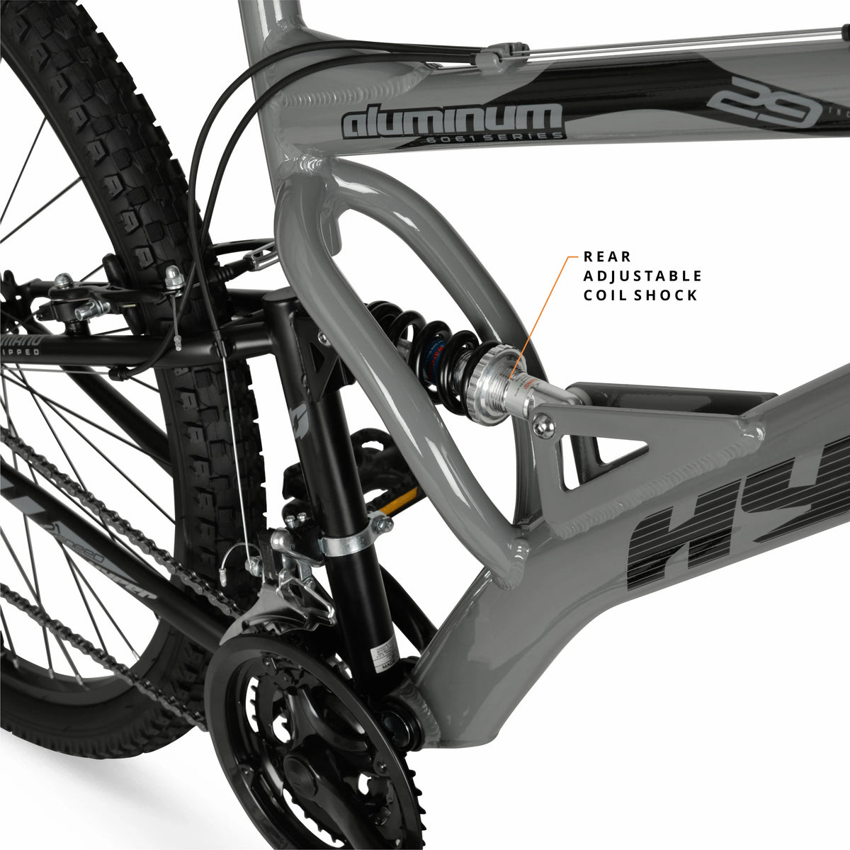 Hyper Bicycles 29" Men's Havoc Mountain Bike, Gray