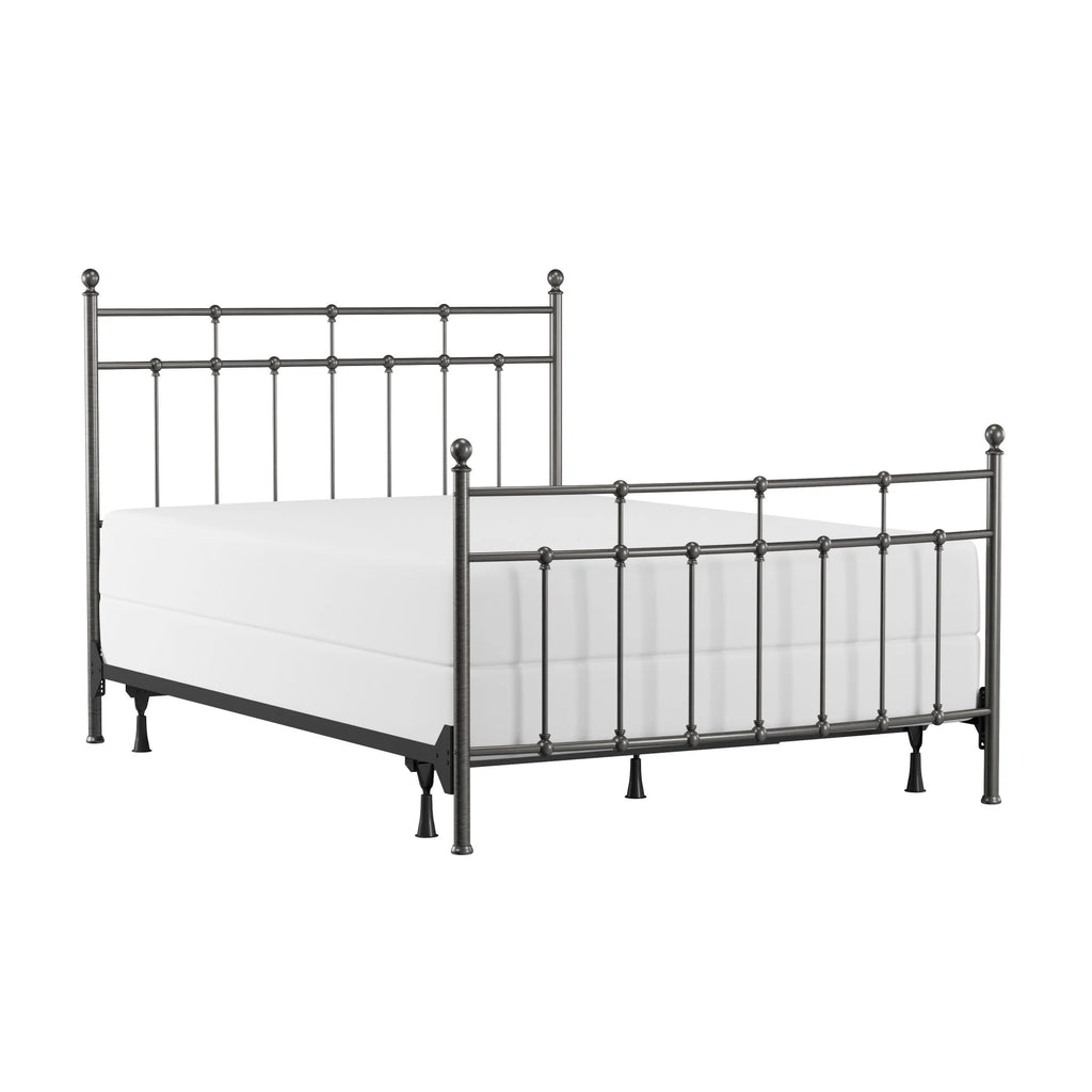 Hillsdale Furniture Providence Metal Full Bed with Spindle and Casting Design, Antique Bronze